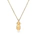 Zealmer Reminder Pineapple Necklace Message Card Best Gift Pendant Necklace Solid Design Pineapple Jewelry