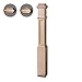 Red Oak 4991 6-1/4 inch Recessed Panel Contemporary Style Wood Box Newel Post for Stair Remodeling