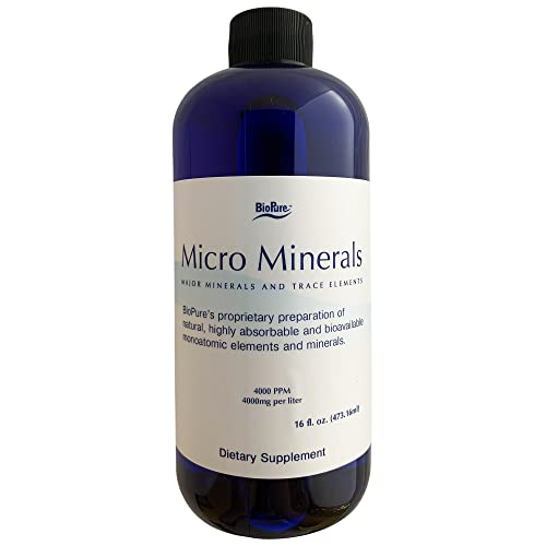 BioPure Micro Minerals Supplement Highly Bioavailable Major Minerals & Trace Elements to Aid