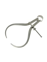 Starrett 79 Tuerca sólida dentro de calibrador de resorte, acero, extremo plano, 1