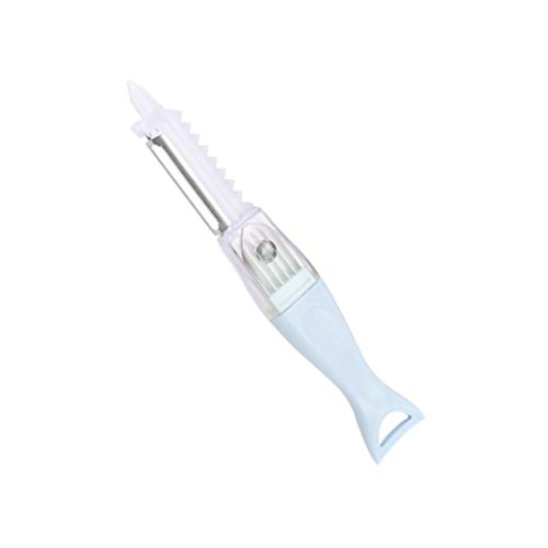 Multifunctional Vegetable Peeler,Vibola Creative 4In1 Julienne Slicer Vegetable Fruit Potatoes Carrot Peeler (Sky Blue)