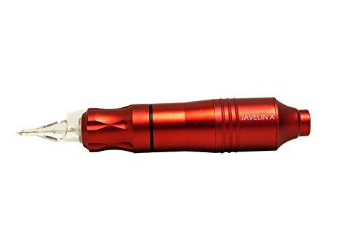 Javelin X Tattoo Pen & Permanent makeup Rotary Machine Cartridge Liner Shader (Templar Red)