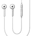 Samsung EHS330 Stereo Handsfree Headset Flat Wired Dual Earbuds With Microphone for Smartphones & Tablets Bundle with Accessory Case
