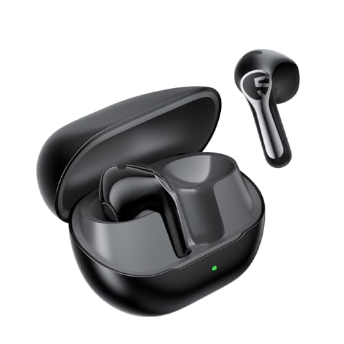 SOUNDPEATS Air6 HS BT 6.0 Wireless Earbuds, Semi-in-Ear Headphones with 13mm Triple-Magnet Bio-Composite Driver, LDAC Lossless & Hi-Res Audio, 45H Playtime, 4-Mic Noise Cancelling, IPX5
