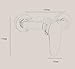 Modern Chrome Wall Mounted Shower Faucet Manual Shower Mixer Valve Control Switch Bathroom Tap