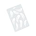 Grekywin Hollow-Out Feather Stencil Template for Wall Painting, DIY Craft Tool Reused Plastic Drawing Template, 2 Pcs.