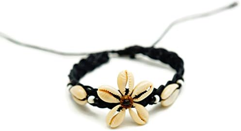 PertidHawaii Style Leather Bracelets for Men Women Vintage Wooden Beaded Bracelets Cuff Rope Bracelet No.89