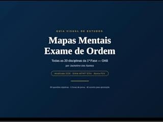 Livro Mapas Mentais Exame de Ordem