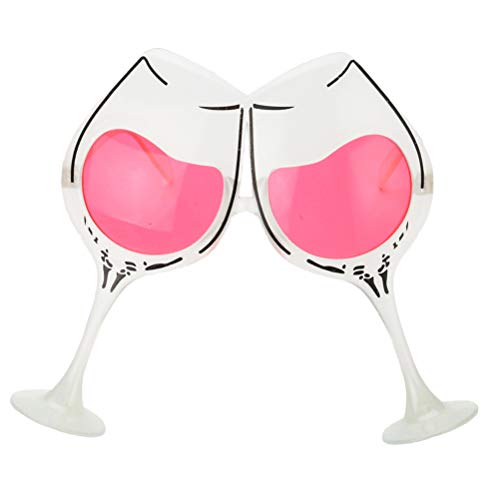 Red Wine Glass Shape Sunglasses Novelty Sunglasses Party Glasses Costume Cosplay Accessory Party Favors Photo Prop - Thumbnail 6