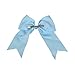 Sky Blue Jumbo Bow Clip with Tails