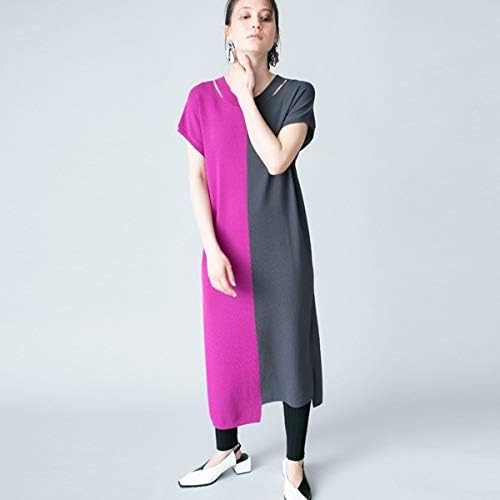 Amazon オズモーシス Osmosis バイカラーニットワンピース 050gray One ワンピース チュニック 通販