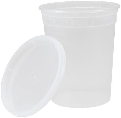 05003 Plastic Deli Container with Lid, 32 oz. (Pack of 240)