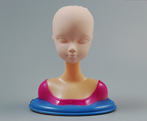 CHENGYIDA 1 Piece Doll Head with Stand Shoulder Parts Mannequin Head Repair Practice Makeup - Thumbnail 5