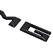 Ricoy Matt Black Rear 3D C63 AMG Letters Emblem Badge Sticker Logo For Mercedes-Benz C CL CLS E S SL