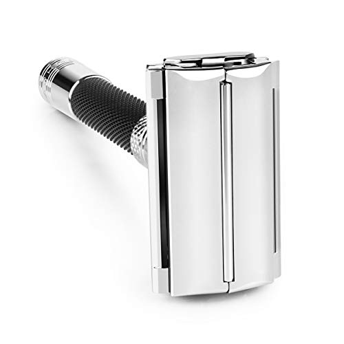 QSHAVE Parthenon Adjustable Double Edge Safety Razor V2.0 Long Handle