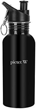 PictetW Classic Stainless Steel water Bottle With Sport Cap (Black, 17oz)