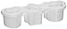 Imonata Triangle Sushi Mold, 7 x 2-1/4 x 1-1/2in, White