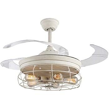 42 Ceiling Fans Invisible Retractable Blades Farmhouse