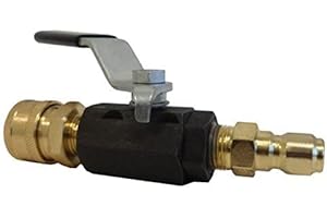 Ultimate Washer UW11-PWABV038 Power Washer Ball Valve Kit 3/8-Inch Male Plug X 3/8-Inch Female Quick Connect, 3000 PSI for High Pressure Hoses