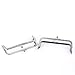 HOUSWEETY Metal Frame Kiss Clasp Lock Arch For Purse Bag Silver Tone 2pc Approx:12.8cm x 6.5cm(5