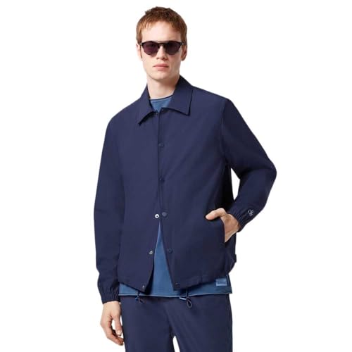Scotch & Soda Stretch Nylon-Blend Coach Jacket, giacca Uomo, Navy 401,