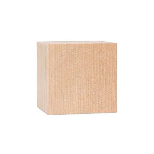 image for Wooden Cubes - 1.5 Inch - Baby Wood Square Blocks - for Puzzle Making,