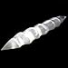 1 (ONE) Spiral Selenite Wand - Double Terminated Spiral Point Selenite Wand - Rock Paradise Exclusive - COA