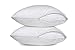 The Grand Pillow Covers Standard Size - Poly-Cotton Pillow Protector with Zipper - Moisture Wicking, Advanced Allergy Protection Pillow Protector - Protects Pillow from Dirt and Debris (2 Pack)