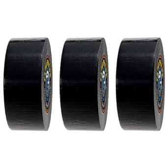 4All Duct Tape 48mmx50m (Black, Pack of 3)