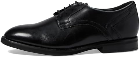Image showcasing Clarks Un Hugh Lace Men's Oxfords, Black Leather, 12 Wide price in ...