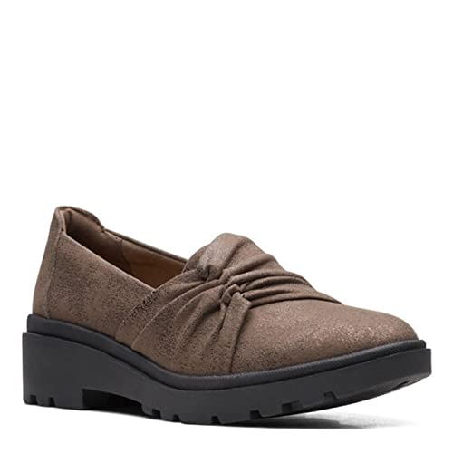 Clarks Calla Style, Mocasín Plano Mujer, Bronce Metálico Sintético, 42 EU