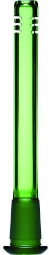 12-624 SCIENTIFIC GLASS 18MM BY 14MM DOWNSTEM STANDARD DIFFUSER GREEN ASSORTED SIZES 4.5"