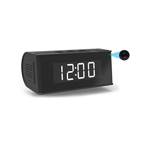 Hidden Camera WiFi Alarm Clock,FUVISION Wireless Speaker Covert Camera