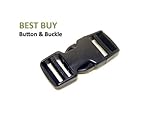 10 pcs Dual Adjustable Side Release Plastic Buckles 3/4 Inch (20 mm)