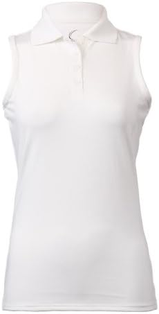 Cruise Control - Women Sleeveless Collared Polo - White