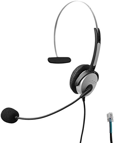 Voistek A2H10DU10P Mono Call Center Telephone Headset with Noise Canceling Microphone for Nortel Cisco E20 Polycom 335 VVX400 Digium D40 D70 Altigen 500 720 Comdial Aastra Shoretel and Starleaf Office IP Phones