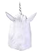 Leegoal Halloween Magical Creepy Adult Unicorn Head Latex Rubber Mask Animal Mask,White