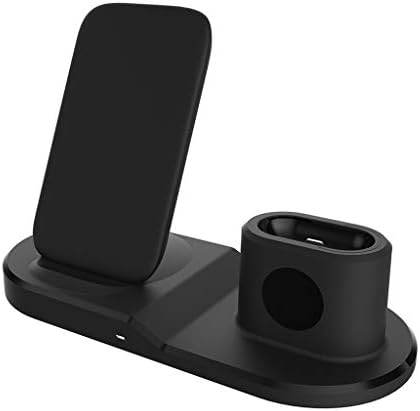 Fcostume For 3 in 1 Apple iWatch Stand, Airpods Charger Dock, Phone Desktop Holder for Airpods, Apple Watch/iPhone X/8 Plus/8/7 Plus/iPad,Space Grey(Airpods Charging Case NOT Included)