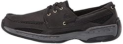 Dunham Men's Captain Boat Shoe, Black, 14 2E US