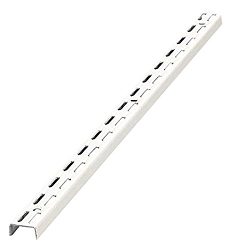 Twin-Slot Shelving System, Upright, White, 71cm
