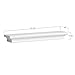 AHDECOR White Floating Shelves, Ledge Wall Shelf for Small Display Items with 4