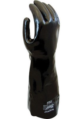 SHOWABest Size 6797-10 0 Large Black Neo Grab Elbow Length Cotton Lined Neoprene Multi-Dipped Chemical Resistant Gloves With Smooth Finish And Gauntlet Cuff (1/PR) by Showa Best Glove