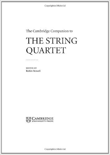 Amazon The Cambridge Companion To The String Quartet Cambridge Companions To Music Stowell Robin Chamber Music