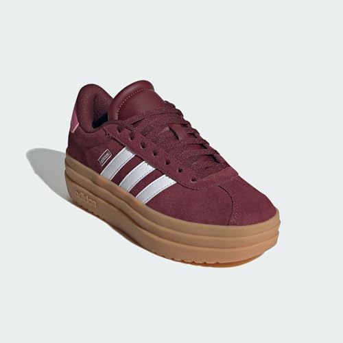 Sapatos Junior VL Court Bold para crianças unissex, fusão Shadow Red/Cloud White/Rosa, 39 1/3 EU
