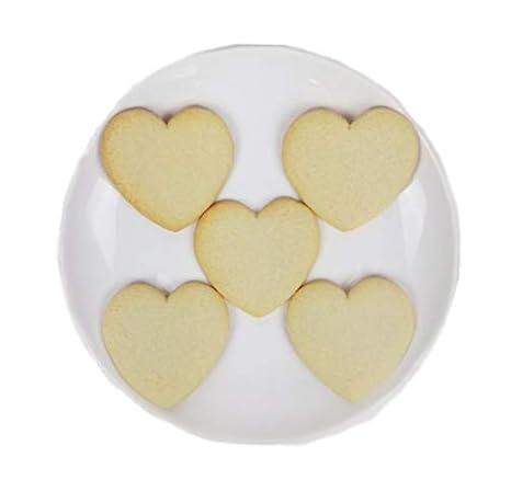 Amazon Com Uniced Plain Heart Cookies To Decorate 2 5 50