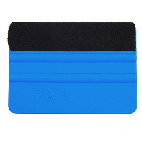 CMrtew Squeegee Car Film Tool Vinyl Blue Plastic Scraper Squeegee with Soft Felt Edge Window Glass Decal Applicator Car Styling (3Pcs)