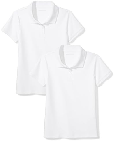 Amazon Essentials Girls’ Short-Sleeve Uniform Interlock Polo Amazon Essentials Girls’ Short-Sleeve Uniform Interlock Polo