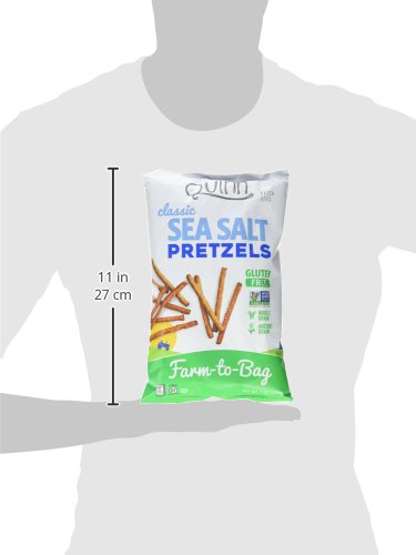 Quinn Sea Salt Pretzel Sticks, Gluten Free Pretzels, Corn Free, Soy Free, Non-GMO, 7 Oz, Pack Of 3 - Thumbnail 6