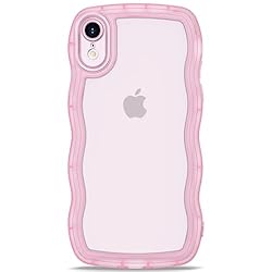 Anuck for iPhone XR Case Wavy Edge Clear Back