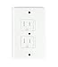 Self-Closing Electrical Outlet Covers for Baby Proofing | Automatic Sliding Electrical Safety Covers | Socket Plugs Alternate (4 Pack, White)
